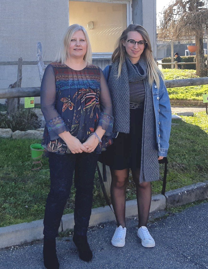 Mrs Lancaster and Perrine Paccard